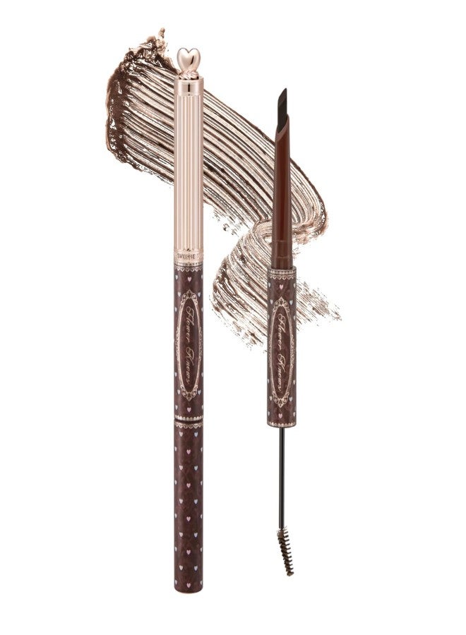 Flower Knows The Sweetie Bear Dual-Ended Brow Gel & Pencil,Long Lasting with Precision Tip,Eyebrow Definer Pencil,Creates Full,Natural-Looking,Tames and Combs Brow Brush(01 Taupe Brown) - Image 1